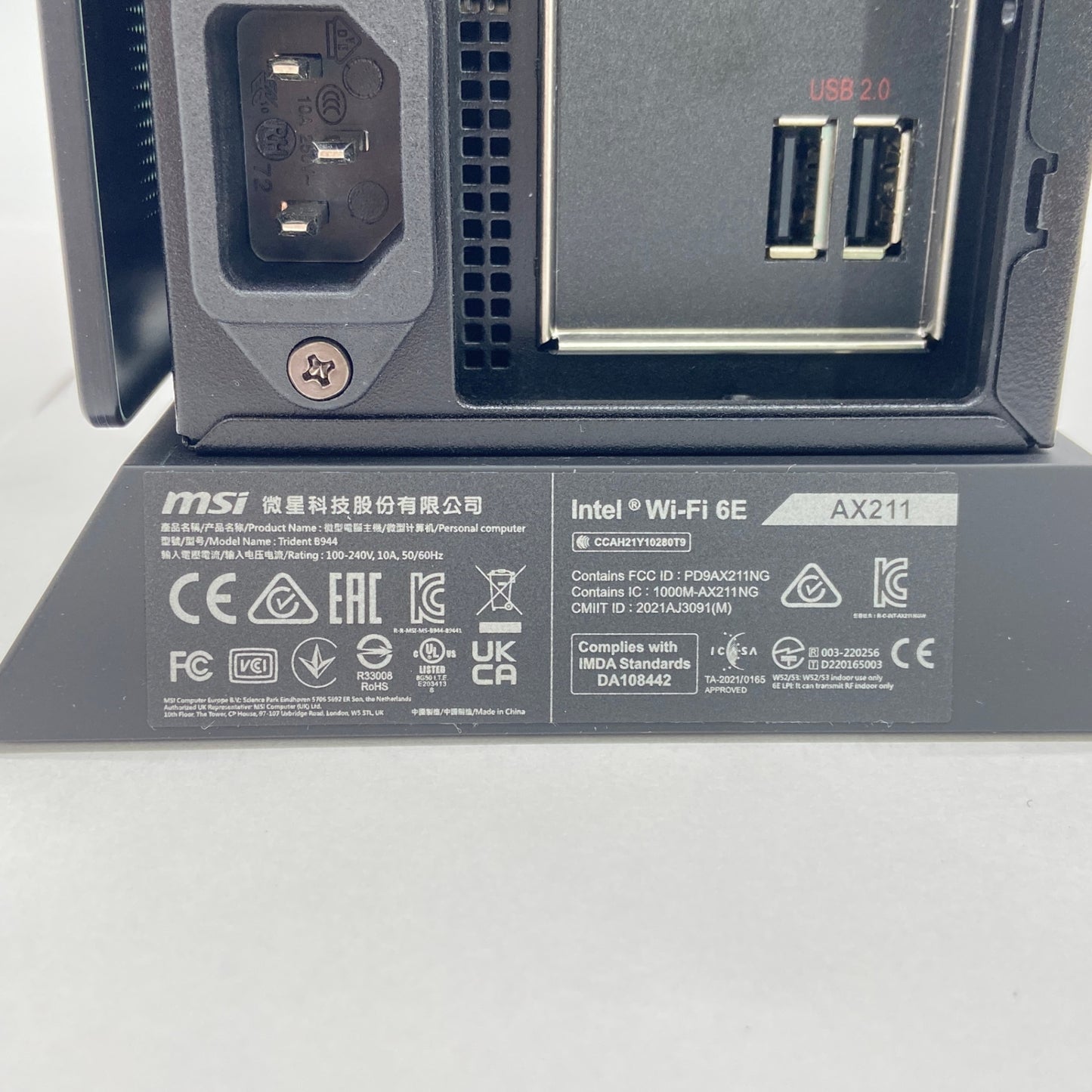 美品 MSi MPG Trident AS AI 2NVP7-019JP ゲーミングデスクトップパソコン intel Core Ultra 7-265F 32GB SSD1TB GeForce RTX 5070 Windows11Home 【C6442-140】