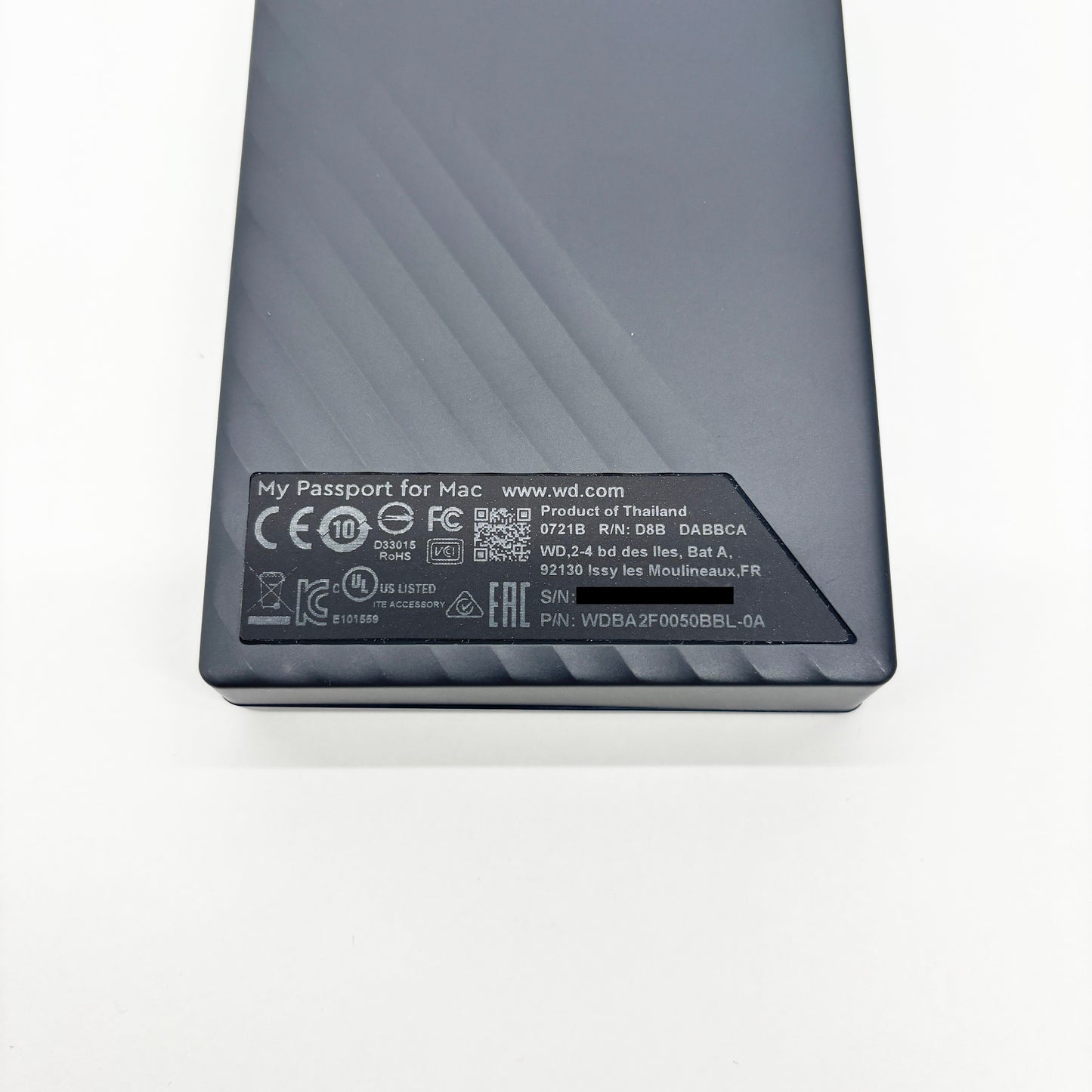 開封済み未使用 Western Digital WD ポータブルHDD 5TB USB3.0 WD 外付けハードディスクWDBA2F0050BBL-WESN【C8839-60】
