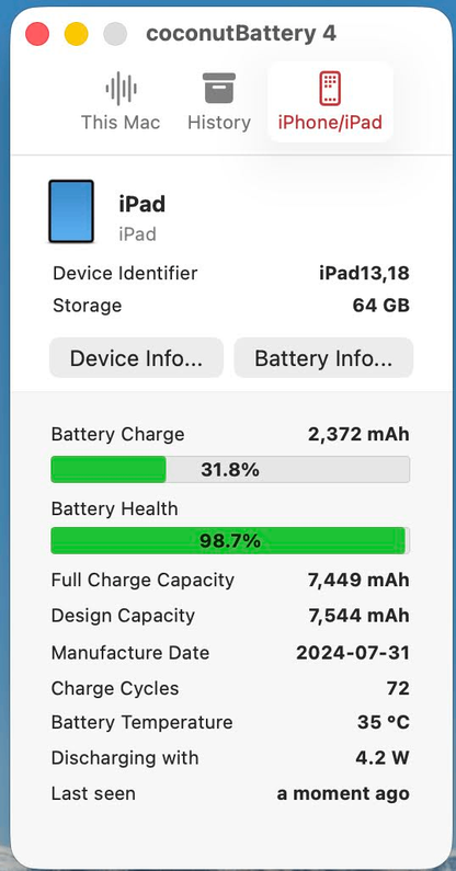 美品 iPad 第10世代 Wi-Fiモデル 64GB ブルー MPQ13J/A バッテリー最大容量98% 【C7813-60】