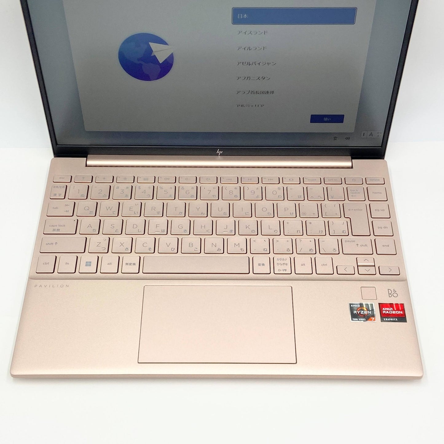 美品 HP Pavilion Aero 13 Ryzen7 7735U 16GB SSD 512GB Windows11Home バッテリー最大容量100% 【C6246-80】