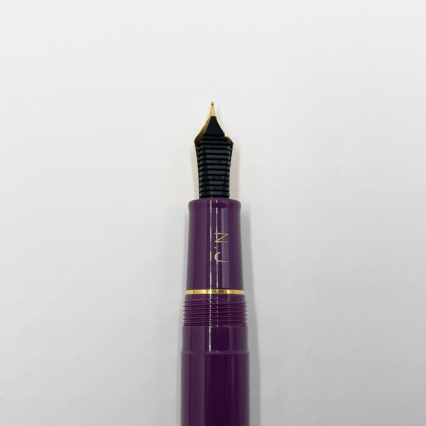 美品 SAILOR セーラー 万年筆 皇后陛下喜寿記念 紫の寿ぎ 14K 585【C6878-C】