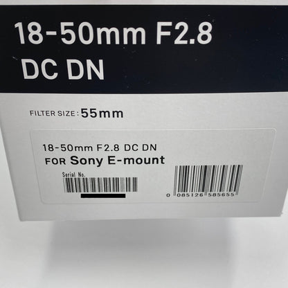 美品 シグマ SIGMA 18-50mm F2.8 DC DN ソニーEマウント 【C5565-60】