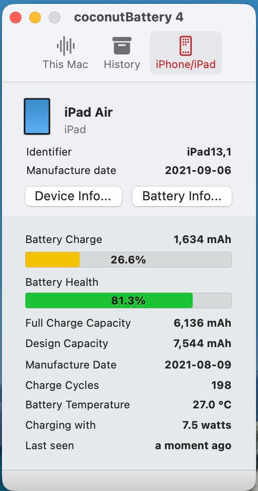美品 iPad Air 第4世代 Wi-Fiモデル 64GB シルバー MYFN2J/A　【C4842-60】
