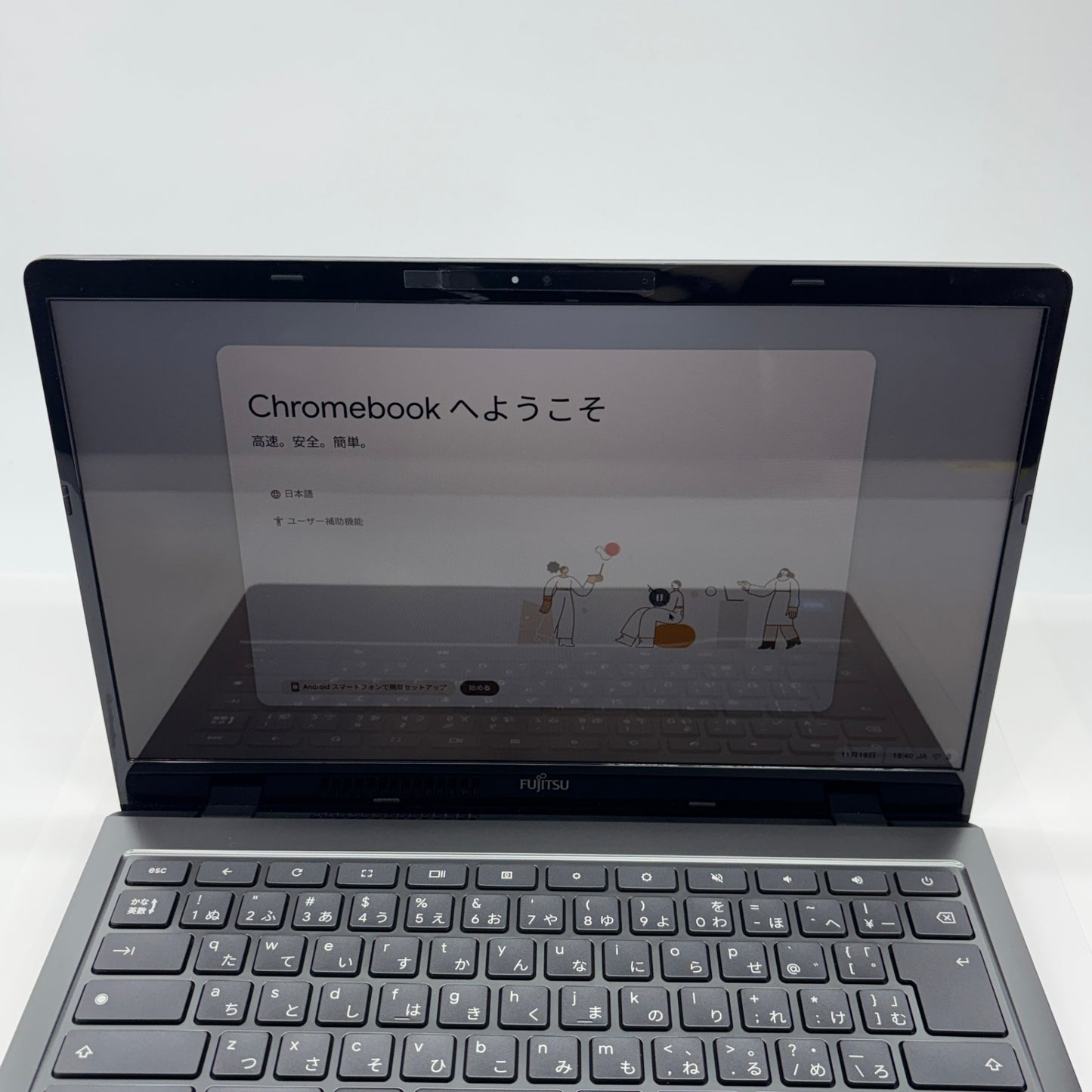 FMV Chromebook WM1/F3 Celeron  6305 4GB eMMC 64GB サイクルカウント7回【C5431-80】