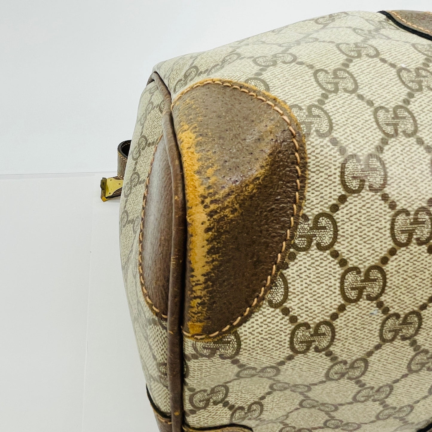 Gucci オールドグッチ GGキャンバス ボストンバッグ　【C4592】