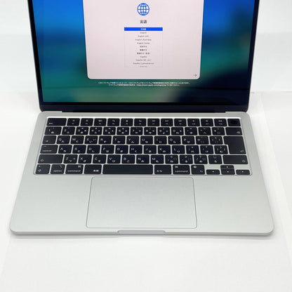 美品 Apple Mac book Air 13インチ M2 2022 8GB 256GB MLXY3J/A シルバー バッテリー最大容量100%  充放電回数20回【C5652-80】