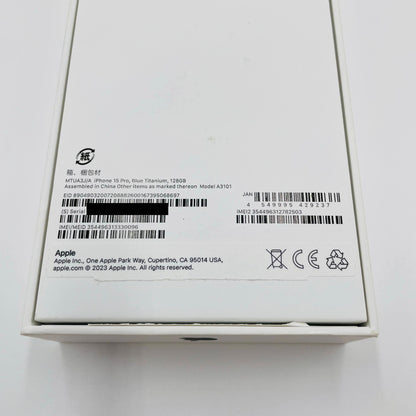 Apple iPhone 15 Pro MTUA3J/A  128GB ブルーチタニウム SIMフリー バッテリー最大容量88% 【C5062-60】