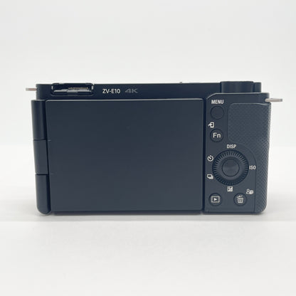 美品 SONY VLOGCAM ZV-E10L E PZ 16-50mm F3.5-5.6 OSS SELP1650 パワーズームレンズキット ブラック【C8367-60】