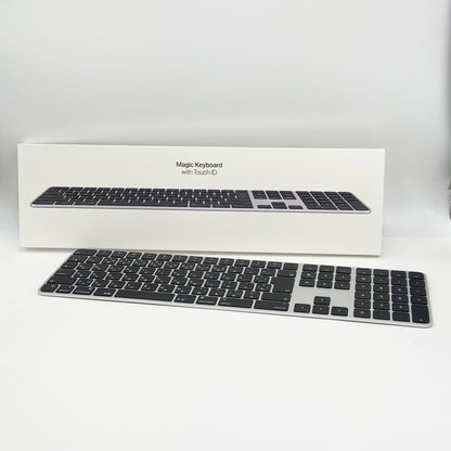 開封済み未使用 美品 Apple Magic Keyboard（テンキー付き）日本語（JIS）ブラックキー MMMR3J/A【C6168-80】