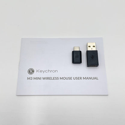 Keychron M3 mini ワイヤレスマウス 3395   レシーバー・箱付属	　【C7396-60】