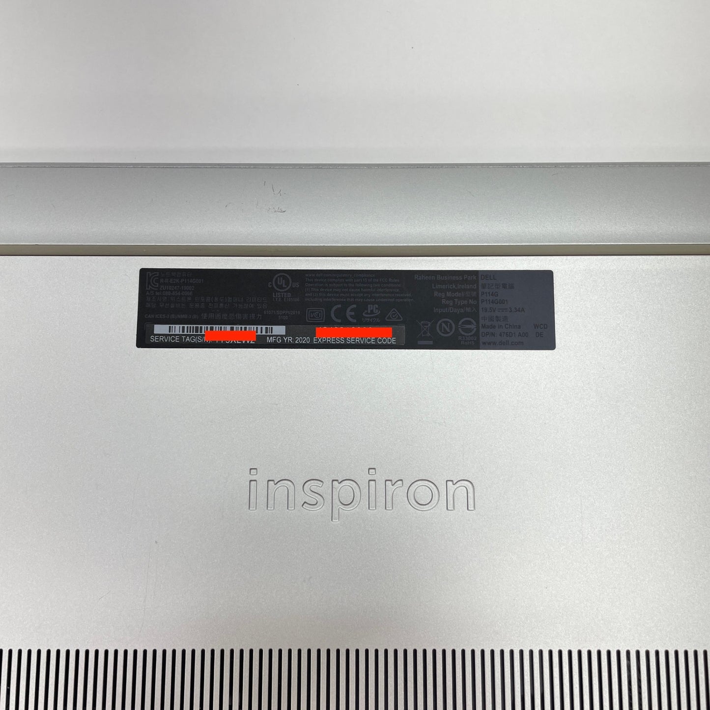 DELL Inspiron 7391 P114G i7 10510U 8GB SSD512GB Windows11 Home【C4665-80】