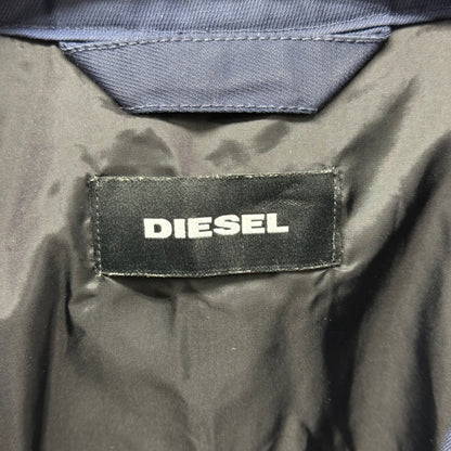 DIESELディーゼル　シングルライダースジャケット ネイビー サイズ:S【C6340】