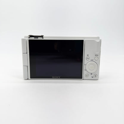 美品 SONY VLOGCAM ZV-1F ホワイト シューティンググリップキット【C8852-60】