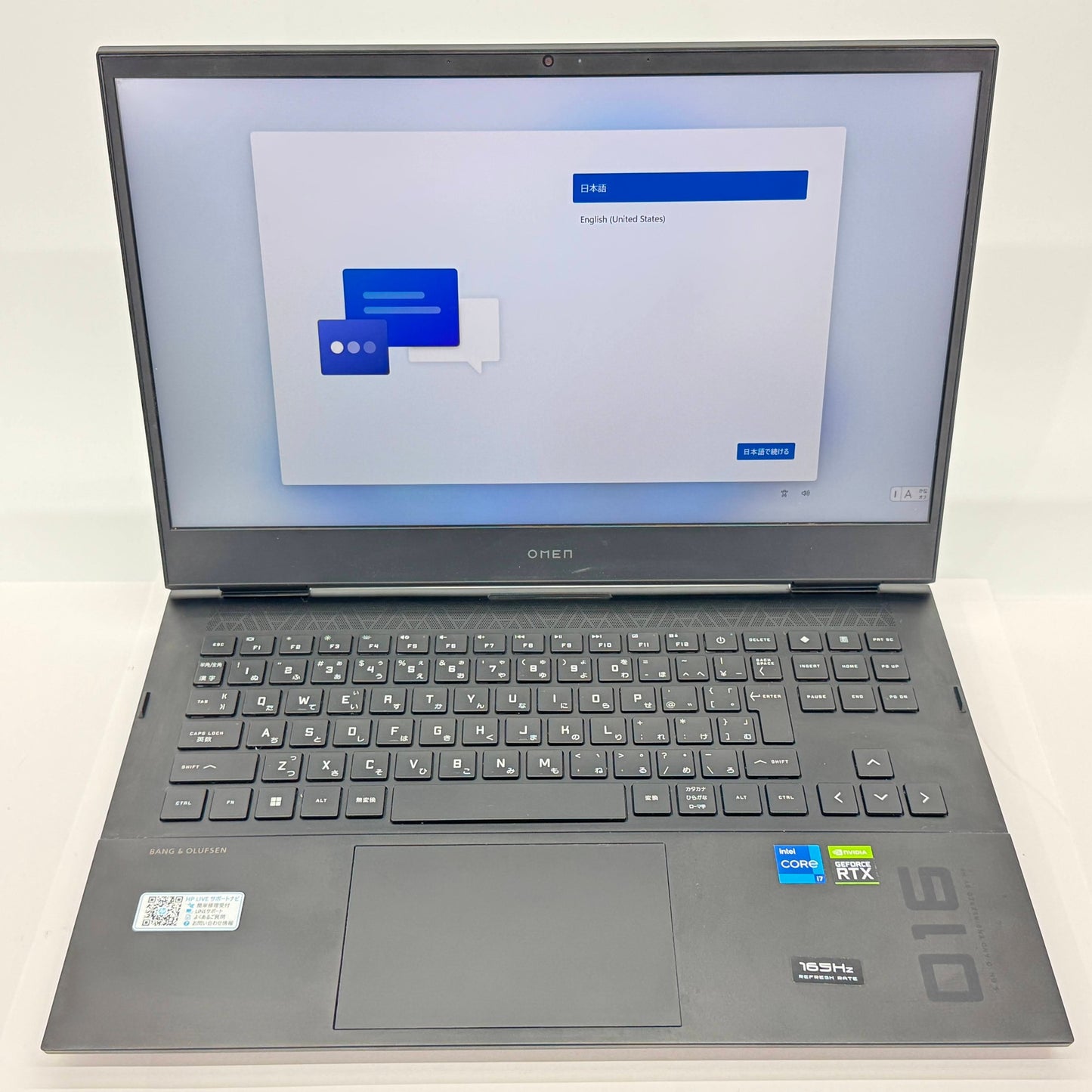 美品 HP OMEN 16-b0152TX Core i7-11800H 16GB RTX 3070  SSD 1TB Windows11 Home バッテリー最大容量85%【C5755-100】