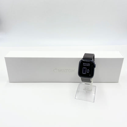 AppleWatch serise7 41mm GPSモデル ミッドナイト  ミラネーゼループ MKND3J/A バッテリー最大容量92%  【C6023-60】