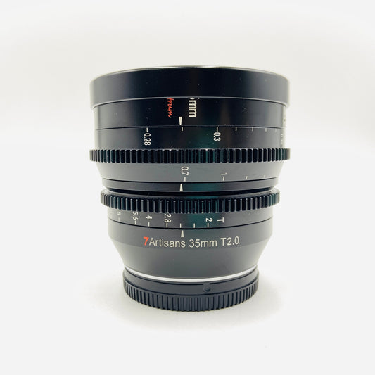 7Artisans 35mm T2.0 Lマウント　箱あり【C4081	-80】