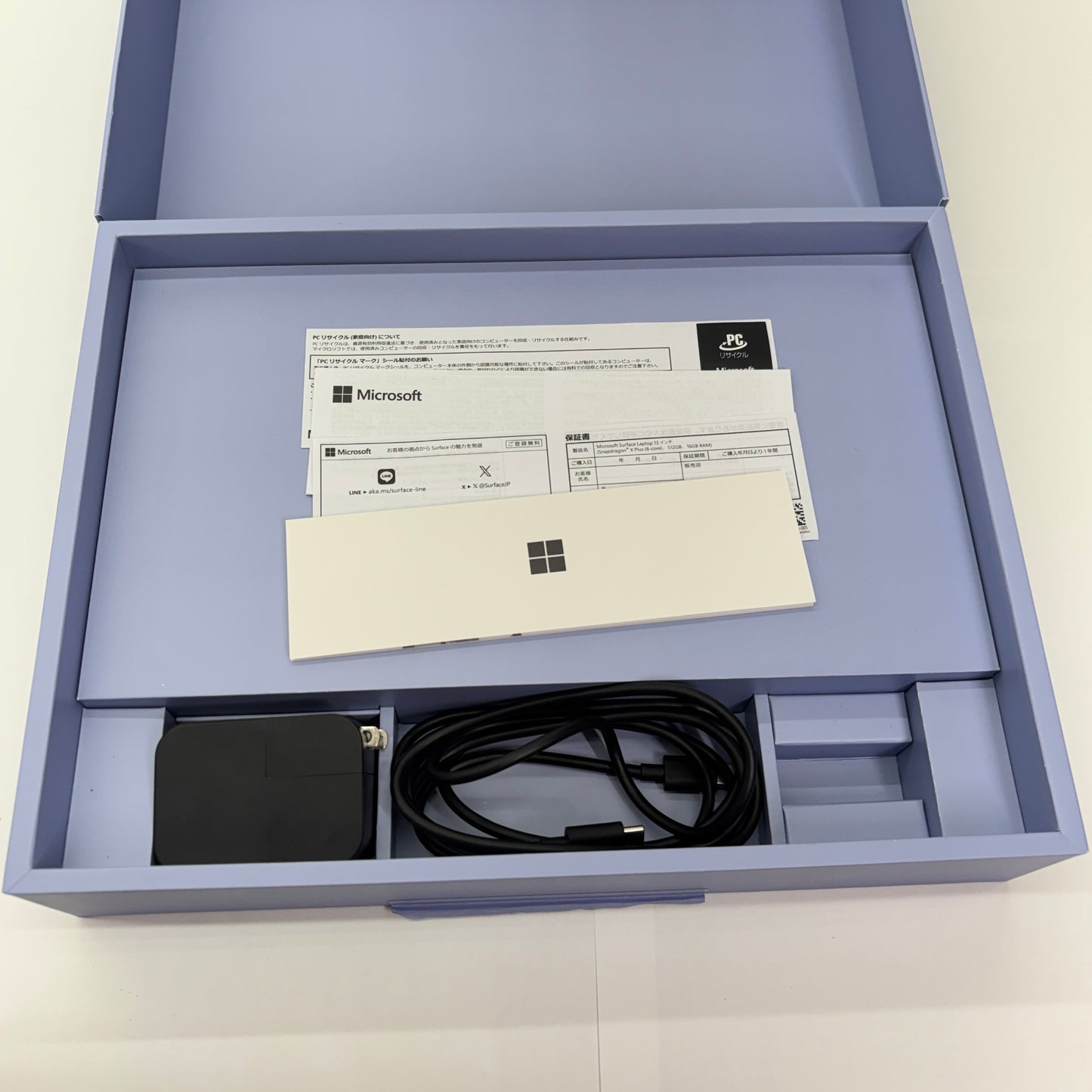 美品 surface laptop 13 snapdragon x plus 16GB SSD 512GB Windows11Home バッテリー最大容量100%【C5410-80】