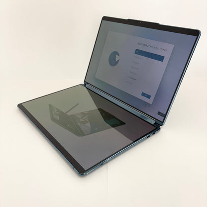 美品 Lenovo YogaBook 9i 13IRU8 Gen 8 i7 1355U 16GB SSD 1TB Windows11Home カラー:タイダルティール バッテリー最大容量93% 2画面【C7712-80】