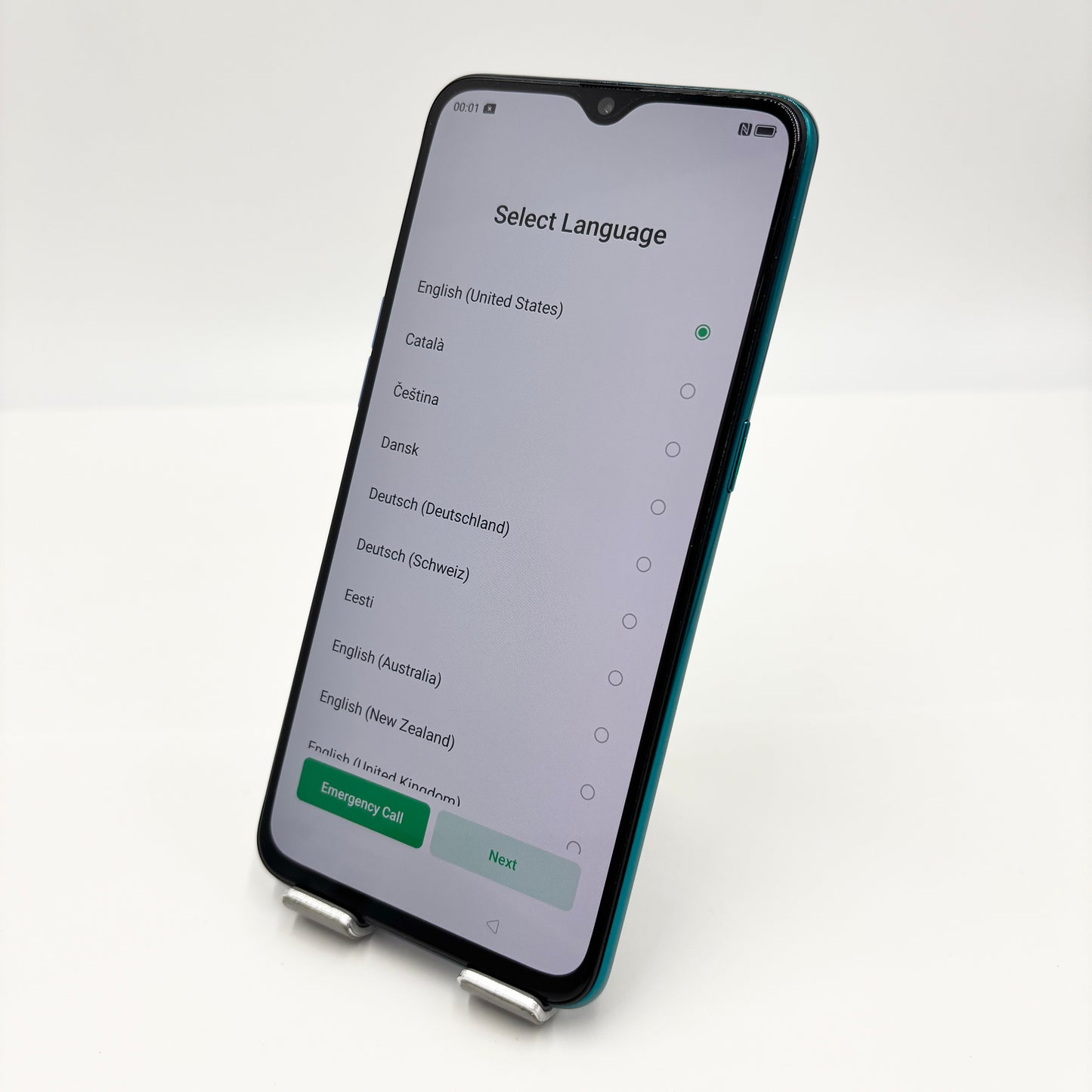 美品 OPPO Reno A CPH1983 64GB ブルー 付属品完備【C8575-60】