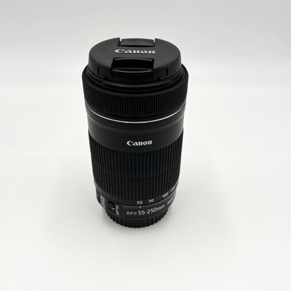 美品 Canon EF-S 55-250mm F4-5.6 IS STM【C6090-60】