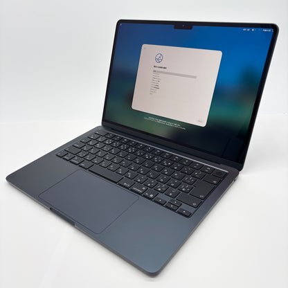 新品同様 美品 MacBook Air 13インチ (Early 2025) Apple M4 10コア/16GB/SSD 256GB ミッドナイト MW123J/A バッテリー最大容量100%【C8365-80】
