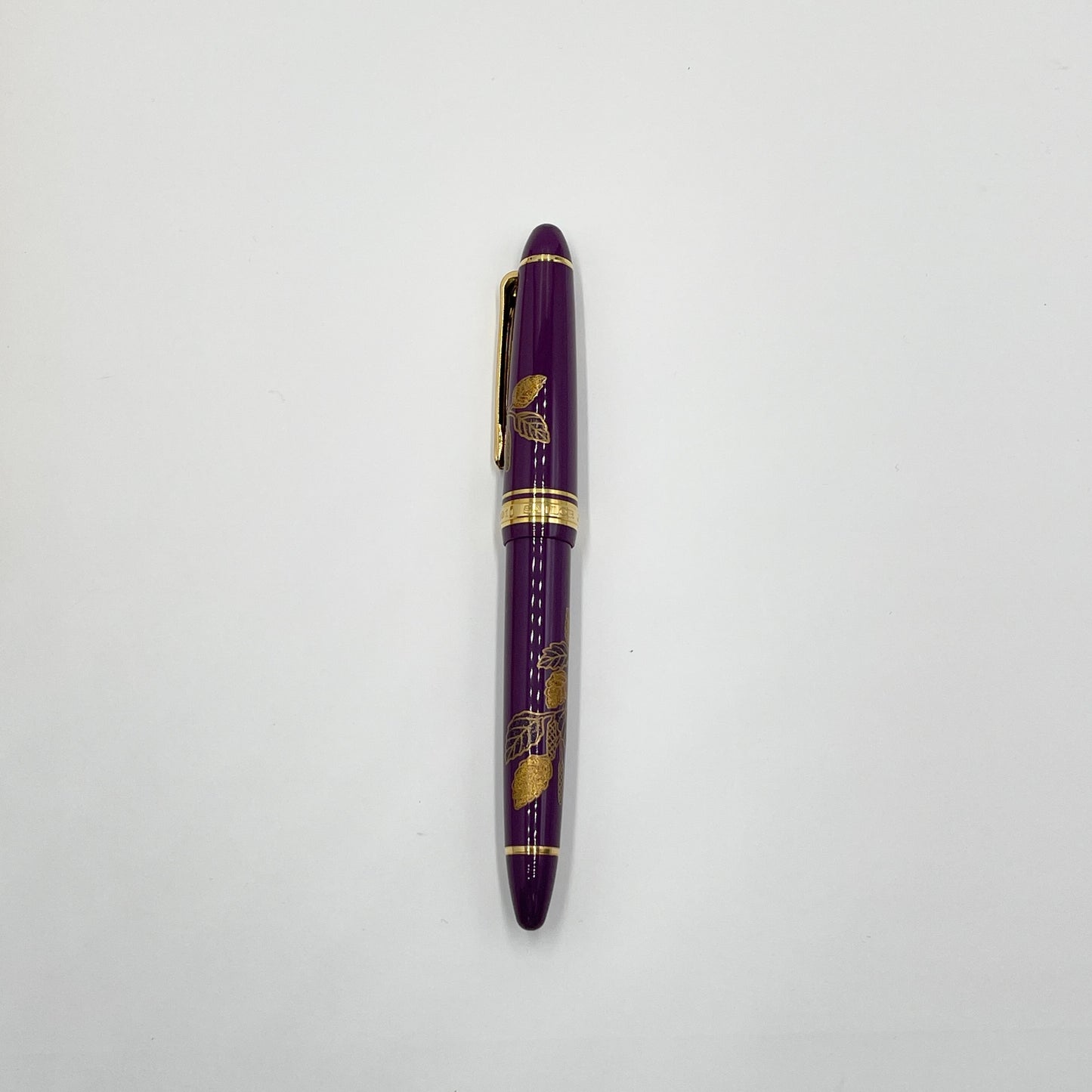 美品 SAILOR セーラー 万年筆 皇后陛下喜寿記念 紫の寿ぎ 14K 585【C6878-C】