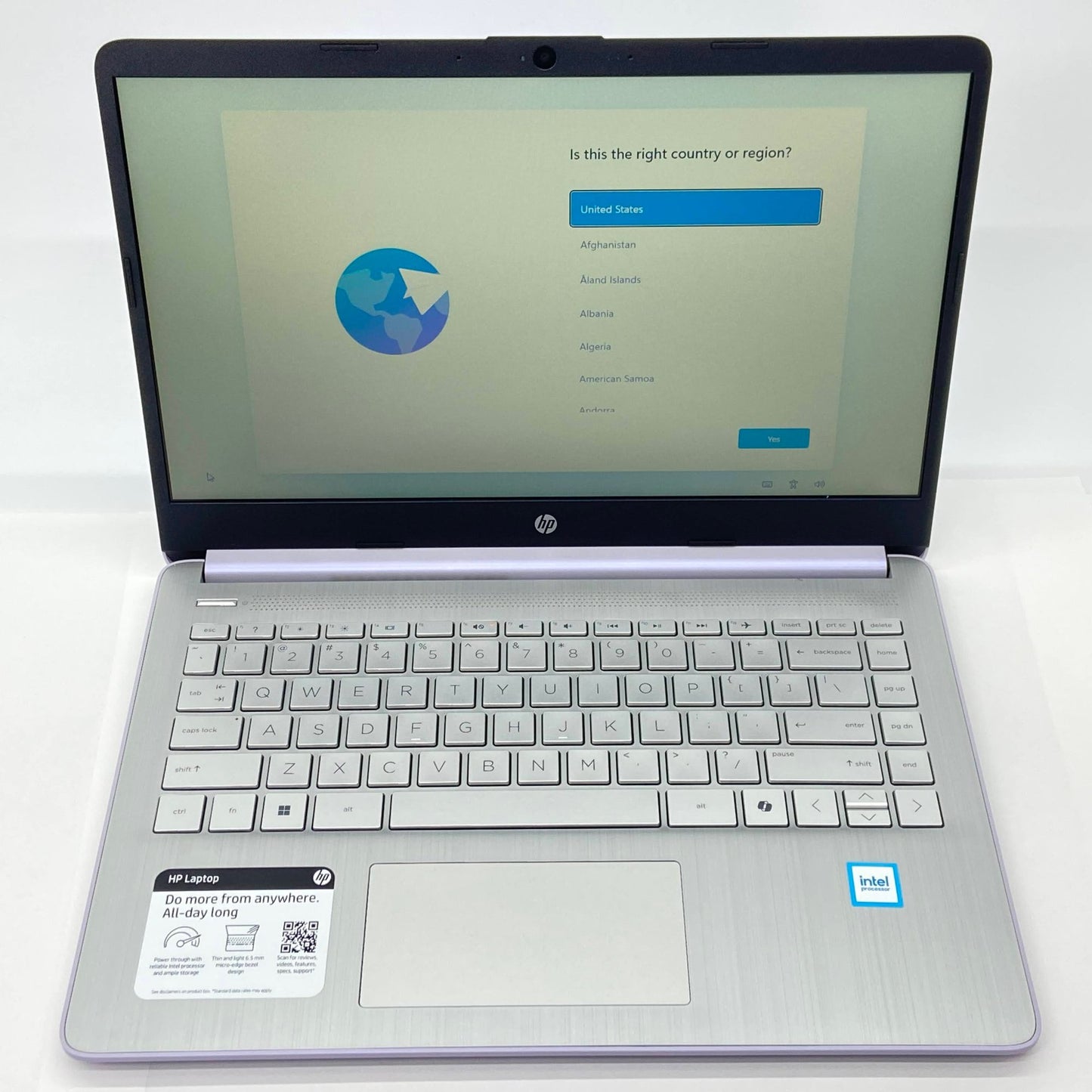 美品 HP Laptop 14-dq6014dx N150 16GB UFS128GB Windows11Home in S mode USキー 【C5129-100】