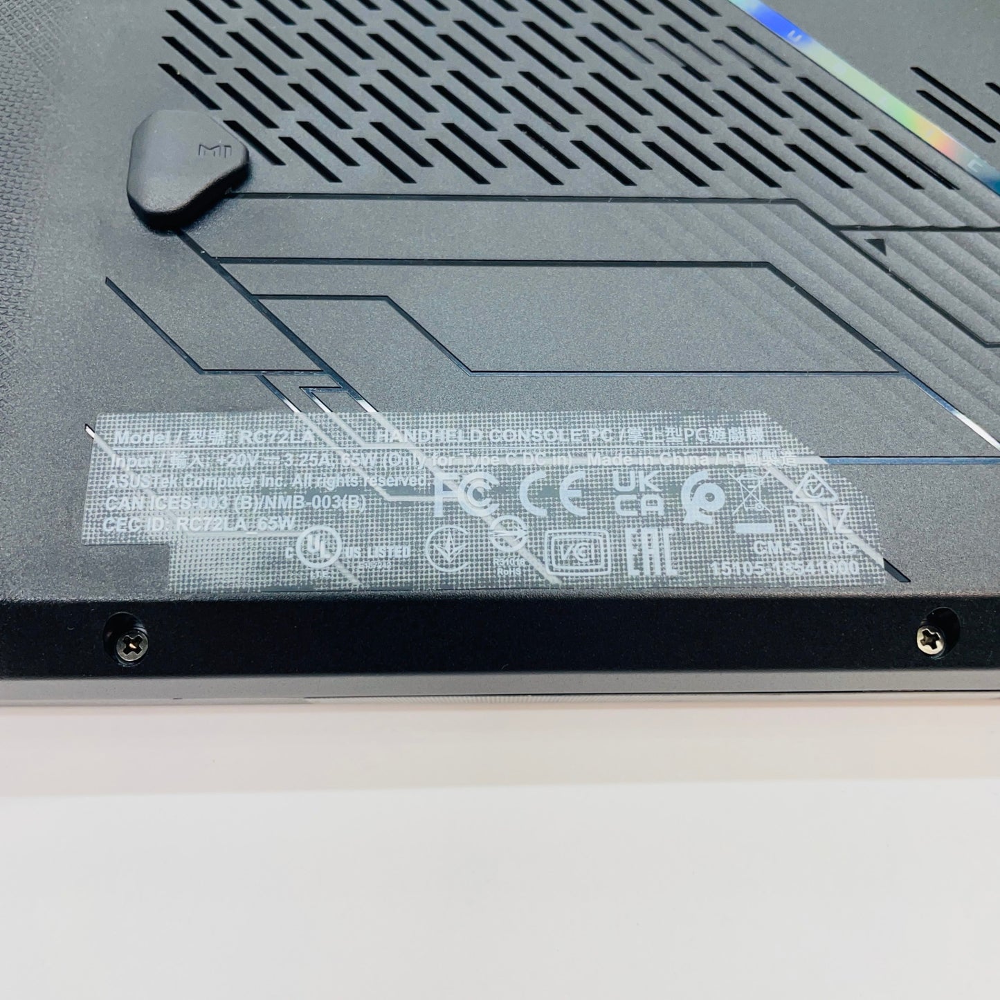 美品 ASUS ROG Ally X RC72LA 7インチ Ryzen Z1 Extreme 24GB SSD 1TB【C4690-80】