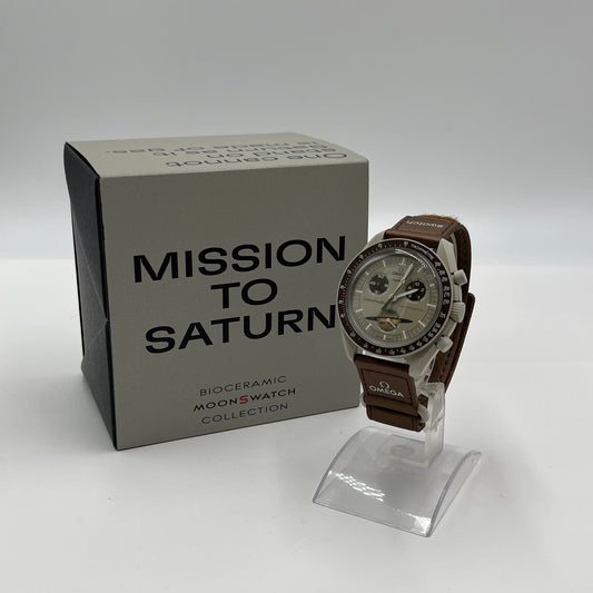 美品 Swatch × Omega MoonSwatch Mission to Saturn（土星）　【5737-60】