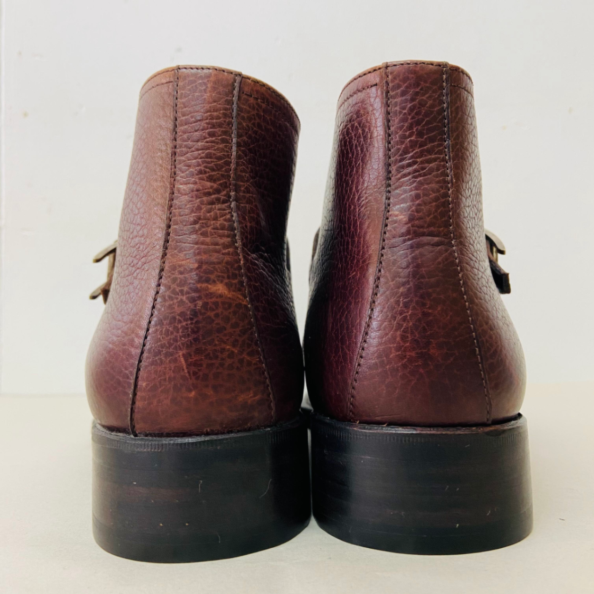 保管品 HERMES エルメス ストラップ ショートブーツ メンズ 39 1/2  i19207