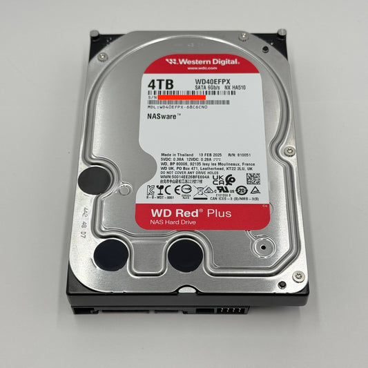 Western Digital WD Red Plus 4TB WD40EFPX NAS HDD 【C7216-C】