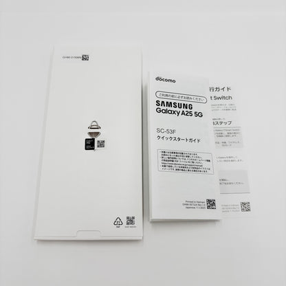 美品 SAMSUNG Galaxy A25 5G 64GB SC-53F ライトブルー スマートフォン【C9319-C】