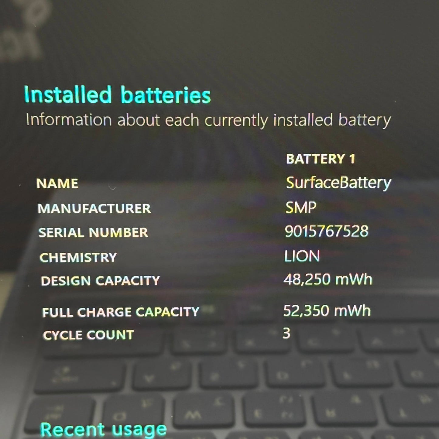 美品 surface laptop 13 snapdragon x plus 16GB SSD 512GB Windows11Home バッテリー最大容量100%【C5410-80】