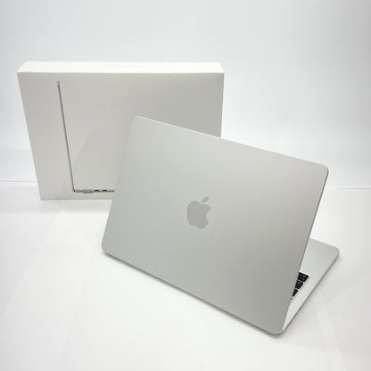 美品 Apple Mac book Air 13インチ M2 2022 8GB 256GB MLXY3J/A シルバー バッテリー最大容量100%  充放電回数20回【C5652-80】