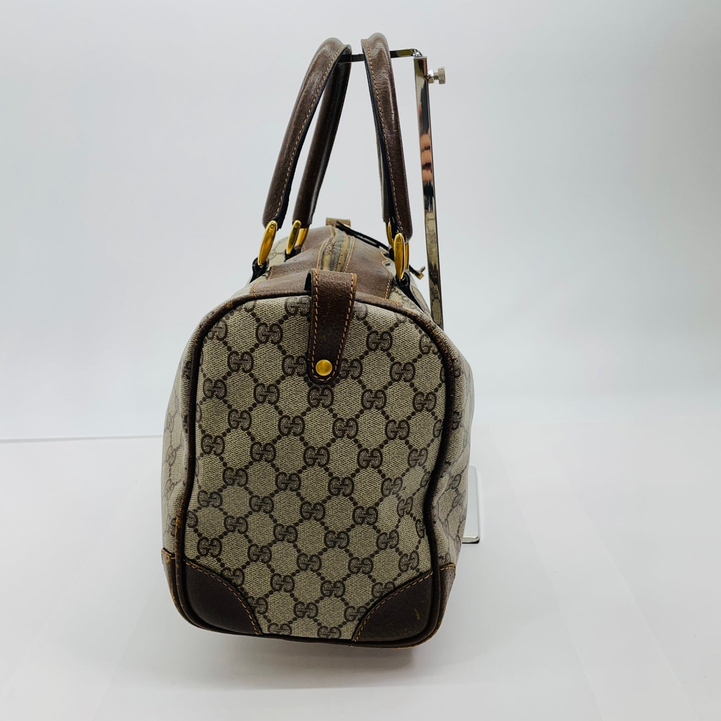 Gucci オールドグッチ GGキャンバス ボストンバッグ　【C4592】