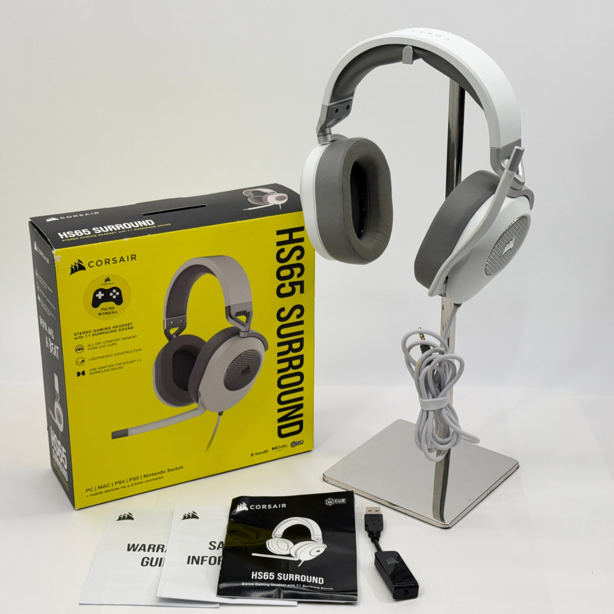 CORSAIR HS65 SURROUND CA-9011271-AP ゲーミングヘッドセット【C9157-80】