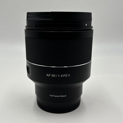 美品 新品同様 SAMYANG AF 50mm F1.4 FE II ソニーEマウント 単焦点レンズ【C5390-60】
