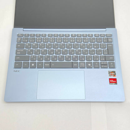 新品同様 美品 NEC LAVIE N13 Slim PC-N1375JAM-YC 13.3インチ  Ryzen 7 7735HS 16GB SSD 512GB Windows11Pro ポーラーブルー バッテリー最大容量100%【C6537-100】