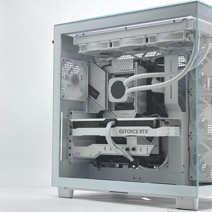 オールホワイト 自作デスクトップゲーミングPC i7 14700K 16GB  SSD 2TB HDD 8TB RTX 4070  Windows 11 Home【C8101-160】