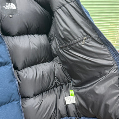 THE NORTH FACE ノースフェイス ジャケット ネイビー 紺 直営店限定 コーデュロイ ヌプシ ダウンジャケット (Corduroy Nuptse Jacket) ND92231R アウター ブルゾン サイズ:XL【C6024】