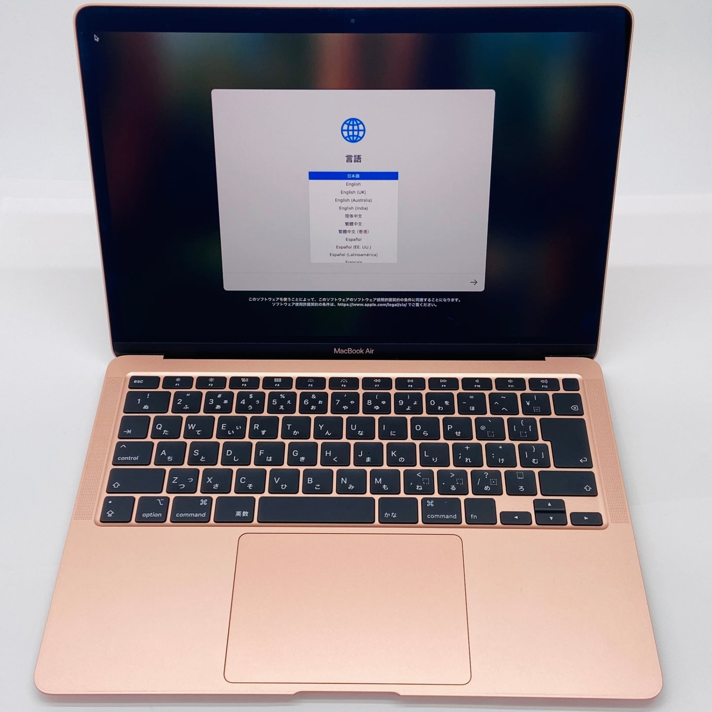 Apple MacBook Air Retina 2020 FWTL2J/A Core i3 8GB SSD 256GB【C4152-80】