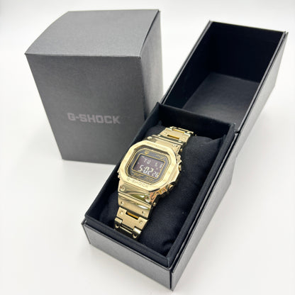 美品 CASIO G-SHOCK GMW-B5000GD-9JF フルメタル ゴールド【C5738-60】