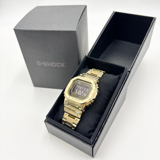 美品 CASIO G-SHOCK GMW-B5000GD-9JF フルメタル ゴールド【C5738-60】