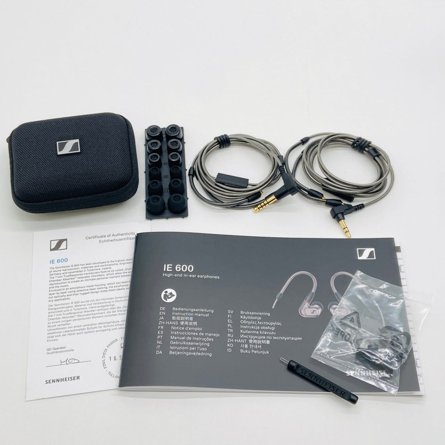 新品同様 美品 SENNHEISER IE600 インイヤー イヤホン【C7496-60】