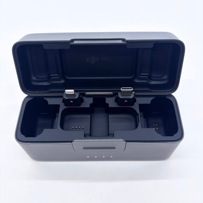 DJI Mic 2 1TX + 1RX + 単体トランスミッター パールホワイト CHARGING CASE 付属品あり【C8123-60】