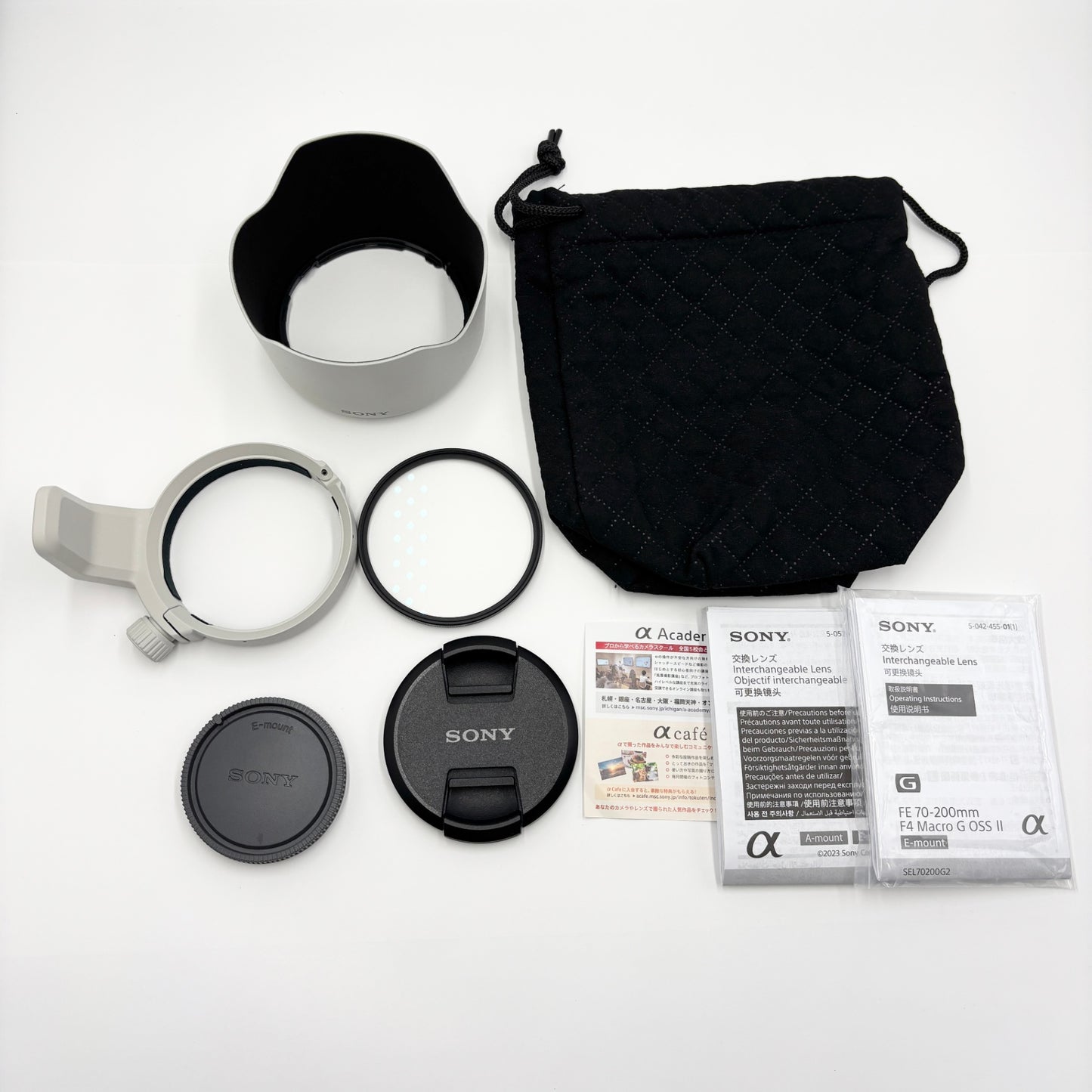 新品同様 美品 SONY ソニー FE 70-200mm F4 Macro G OSS II SEL70200G2 付属品完備(袋付き)【C6568-80】