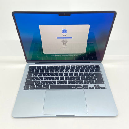 新品同様 美品 Apple  MacBook Air 13インチ M4 10C 2025 16GB SSD 512GB  MC6U4J/A スカイブルー バッテリー最大容量100%【C6464-80】