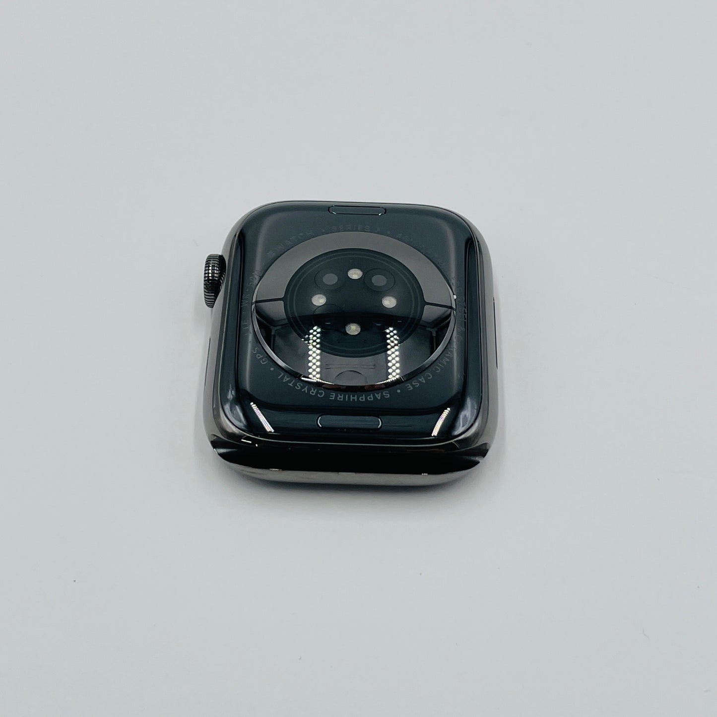 Apple Watch Series7 45mm Cellularモデル グラファイトステンレススチールケース/ミッドナイトスポーツバンド MNAX3J/A バッテリー最大容量84%【C4824-60】