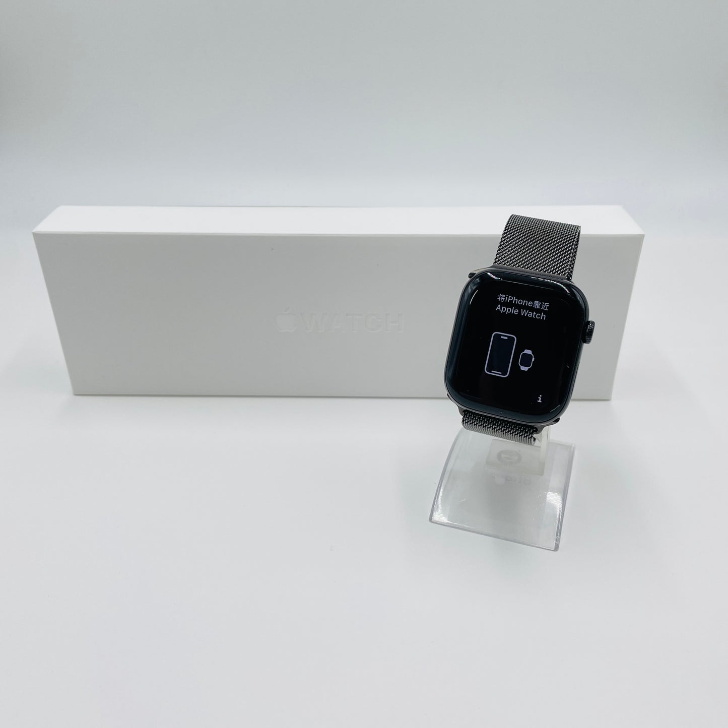 美品 Apple Watch Series 10 (GPSモデル) - 46mmジェットブラックアルミニウムケース MWX13J/A A2999 スレートミラネーゼルー バッテリー最大容量100%【C4652-60】