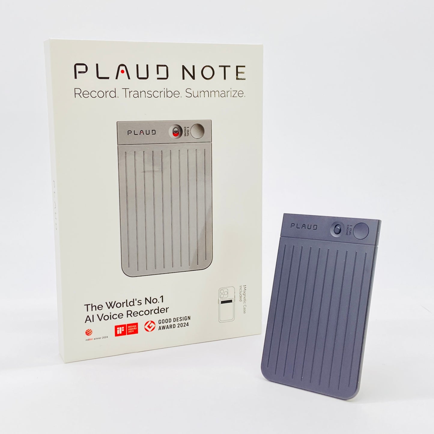 Plaud Note NB-100 ブラック カード型 AIボイスレコーダー 付属品完備【C7758-C】